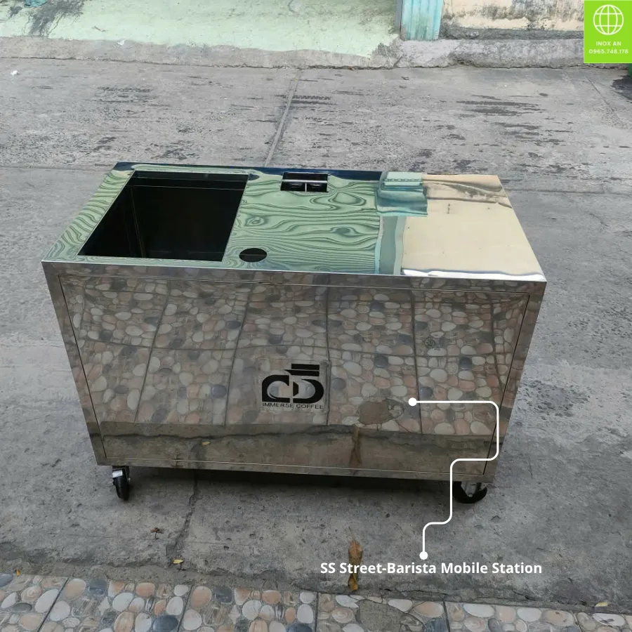 SS Street-Barista Mobile Station - Trạm Cà Phê Lưu Động Chống Rung Inox 304