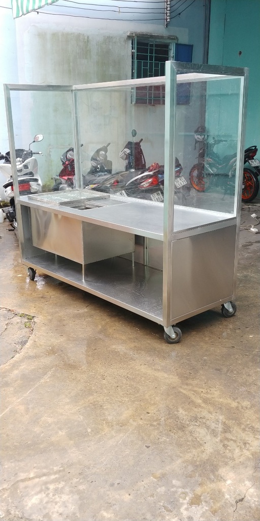 Quầy dài 2m4 hệ quầy hẹp Inox An