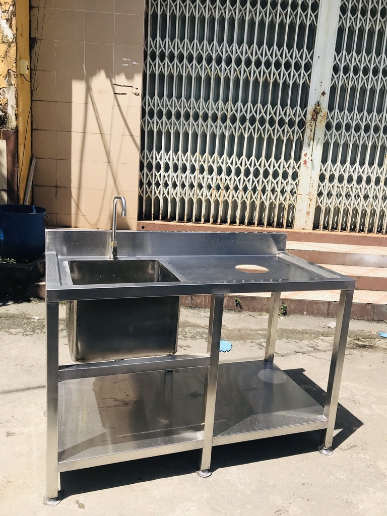 Quầy dài 2m4 hệ quầy hẹp Inox An