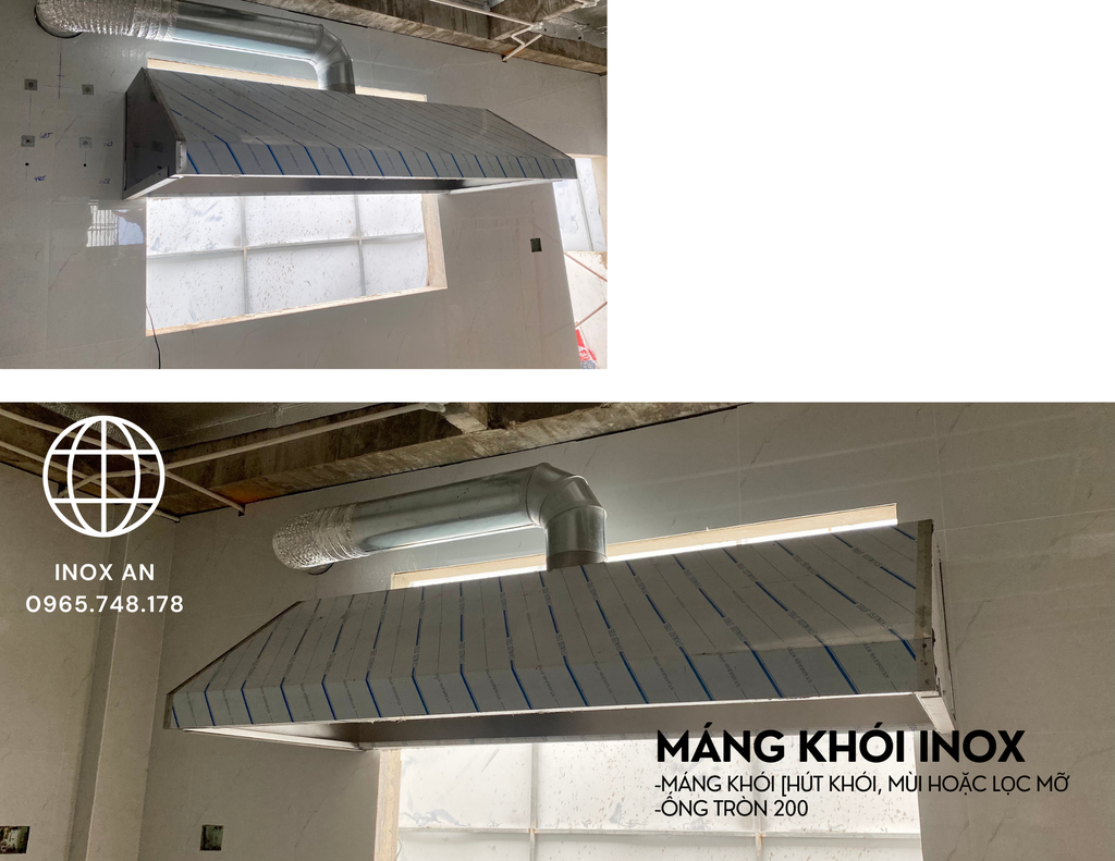 Quầy dài 2m4 hệ quầy hẹp Inox An