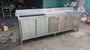 Quầy pha chế dài 2m4 hệ quầy hẹp tiết kiệm diện tích - Inox An (quán bar, quán cafe, quán trà sữa)